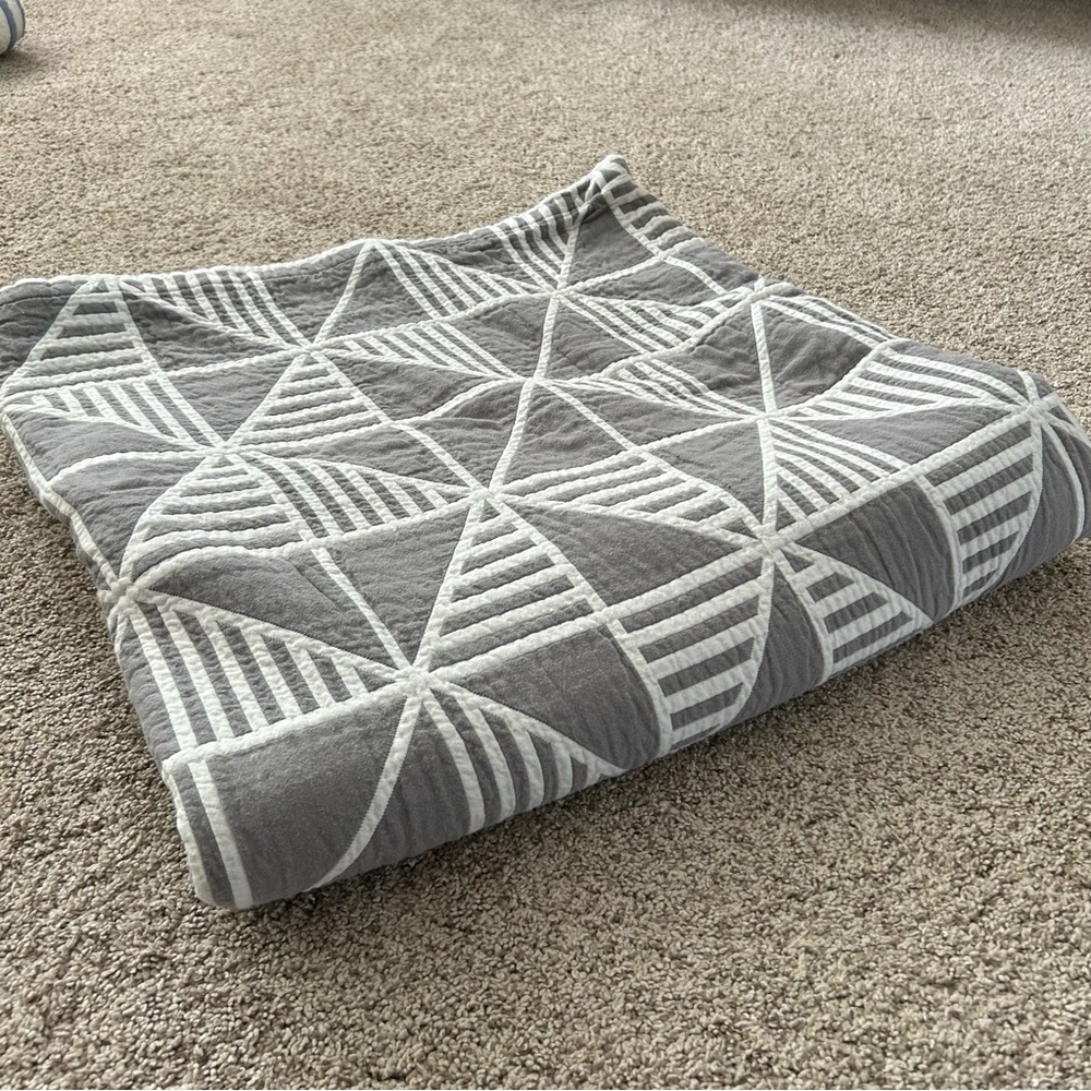 Crate & Kids reversible quilt/coverlet (F/Q)